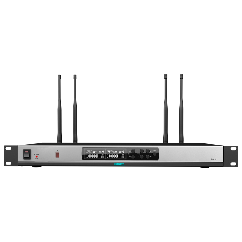 D5815: 2 Channels Wireless Microphone System Receiver